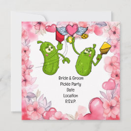 Pickleball Salve a data Convite Engraçado