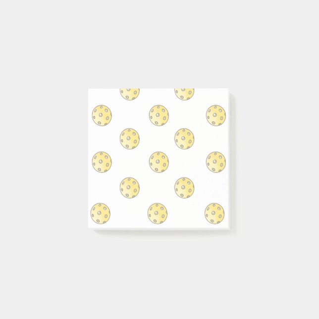 Pickleball Sticky-Note ou Bloco de Notas Postado (Frente)