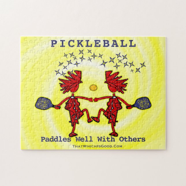 Pickleballles Paddles Bem Com Outros Quebra-cabeça (Horizontal)