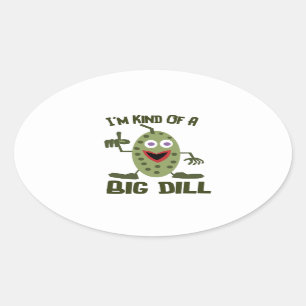 Picles Dill Pickle Pun - Autocolantes Engraçados