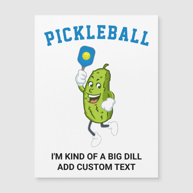 Picles Engraçado Reproduzindo Pickleball Adicionar (Frente)