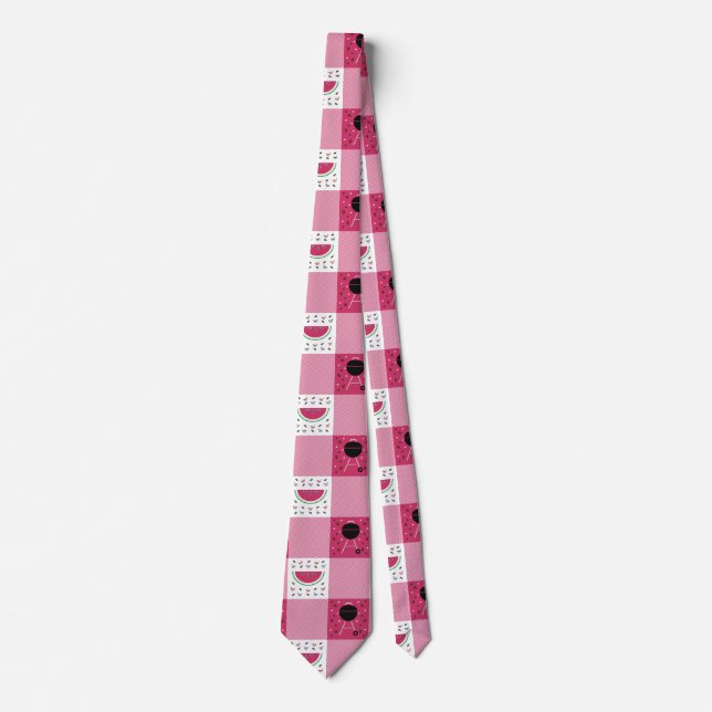 Picnic de verão, gravata masculina (Frente)