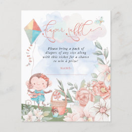 Picnic do Chá de fraldas Raffle Fralda Macaco de O