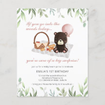 Picnic do Urso de Teddy primeiro aniversario de Or