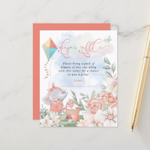 Picnic Fralda de elefante de orçamento Raffle Ch