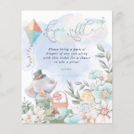 Picnic Fralda de elefante de orçamento Raffle Chá 