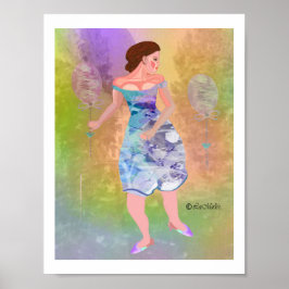 Pico atrás da Poster de Design criativa de LeeMari