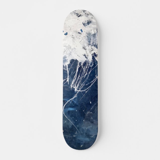 Pico de Montanha Gelo Azul Skateboard (Frente)