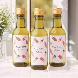 Picolé de Sorvete Rosa Festa na Piscina  