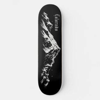 picos de montanha do Colorado skateboard