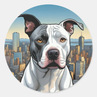 Pictie Pitbull - Adesivos de cães urbanos