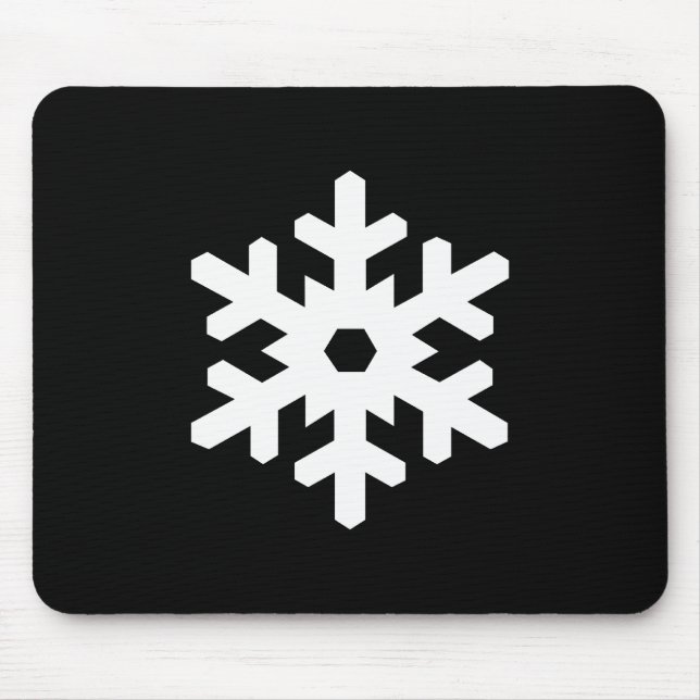 Pictograma Mousepad do floco de neve (Frente)