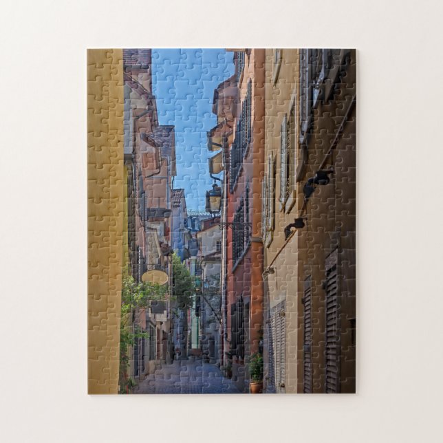 Picturesque Swiss Street Scene Quebra-cabeça (Vertical)
