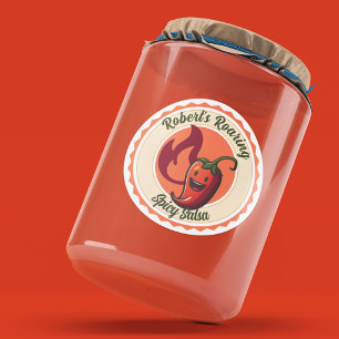 Picy Salsa Clássico, Pepper Picy, Adesivo redondo