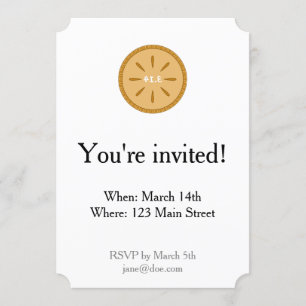 PIE = 3.14 Convite de imagem de espelho