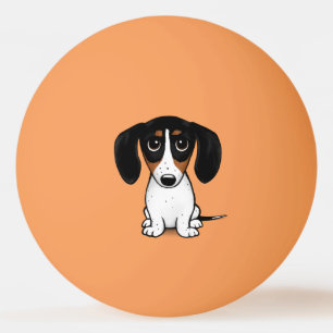 Piebald Dachshund - Bola de Pong Ping