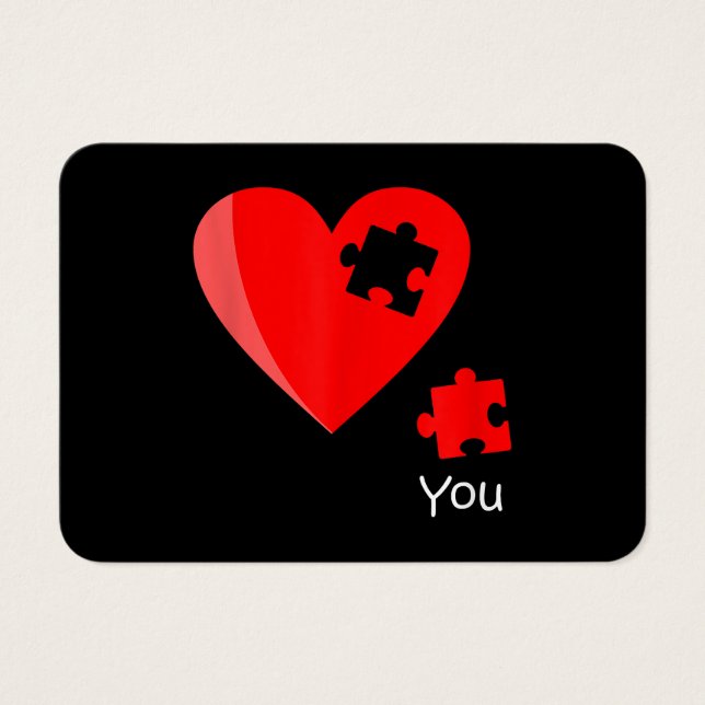 Piece Heart Quebra-cabeça Valetines Day Shirt Gif (Frente)