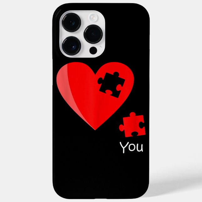 Piece Heart Quebra-cabeça Valetines Day Shirt Gif (Verso)