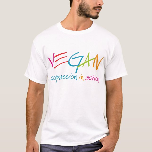 Piedade do Vegan no t-shirt da ação (Frente)
