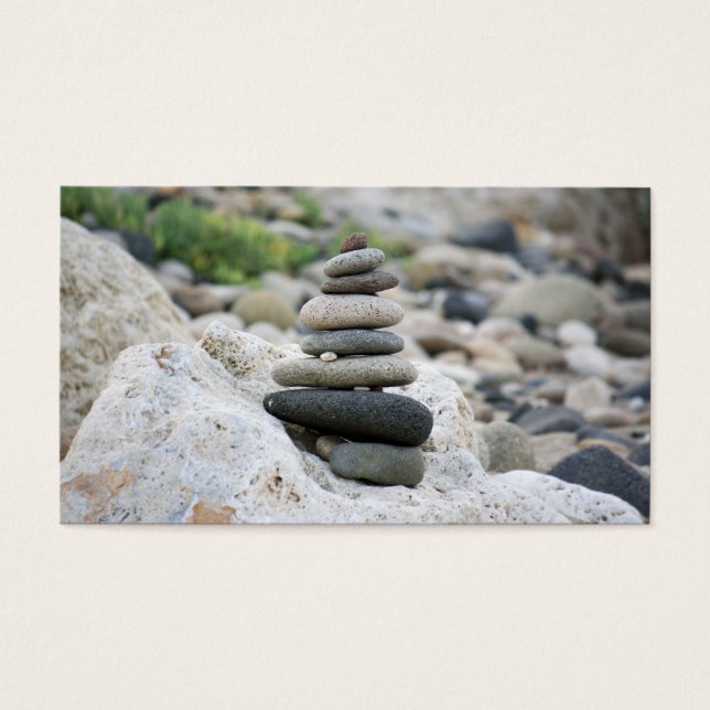 Piedras zen en la playa de Almería (Frente)