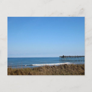 Pier de Kure Beach Carolina do Norte Cartão Postal