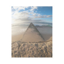 Pier de praia em ouro