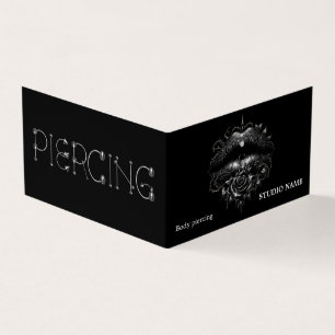 Piercing salon Cartão de visita
