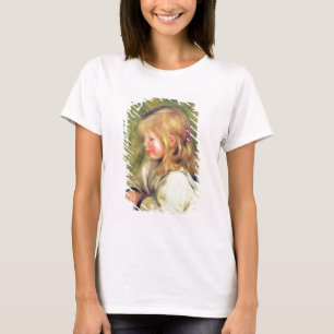 Pierre A Renoir  Leitura de camiseta branca