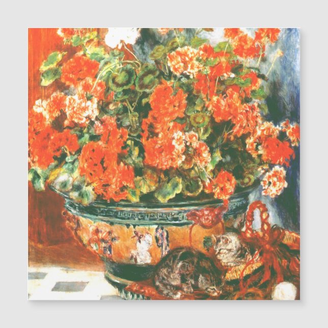 Pierre-Auguste Renoir Geraniums E Cats (Frente)