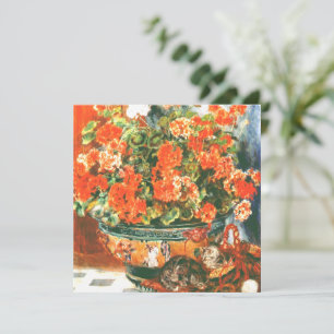 Pierre-Auguste Renoir Geraniums E Cats