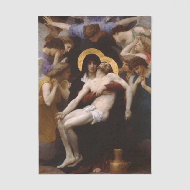 Pieta por William Bouguereau Papel de Seda (Frente )