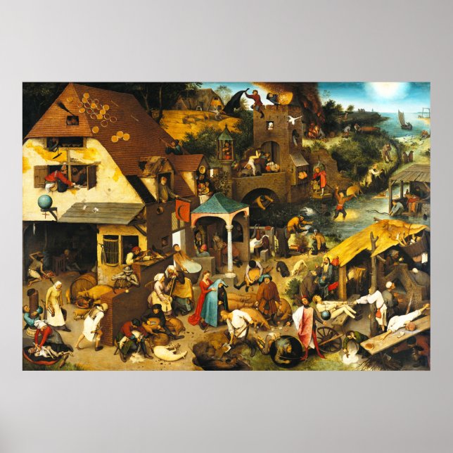 Pintura Jogos Infantis de Pieter Bruegel 