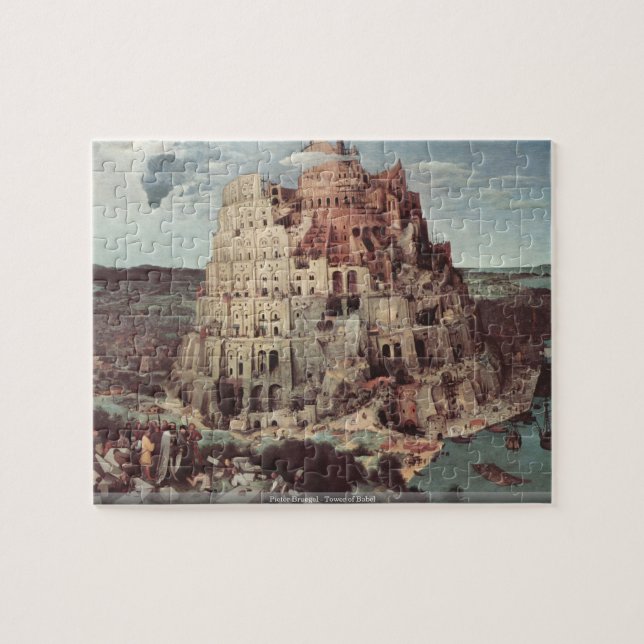 Pieter Bruegel - torre do quebra-cabeça de Babel (Horizontal)