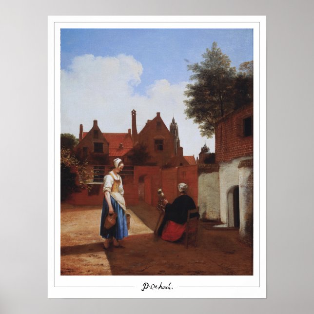 Pieter de Hooch Zedign Art Poster nº 20 (Frente)