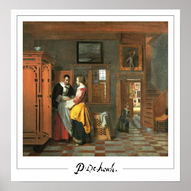 Pieter de Hooch Zedign Art Poster nº 3 (Frente)
