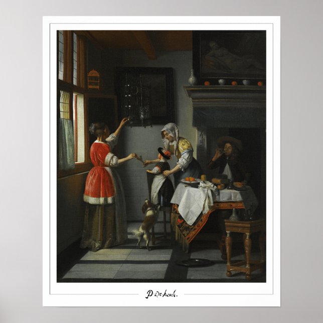 Pieter de Hooch Zedign Art Poster nº 9 (Frente)