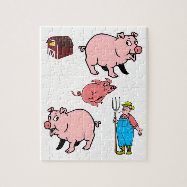 Pig Jigsee Quebra-cabeça (Vertical)