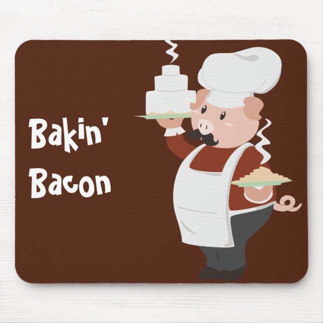 Piggy Chef Mousepad (Frente)
