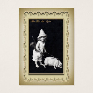 Piggy e eu Mini Cartão-postal Cartão de visita