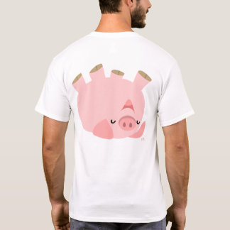 Piggy está se divertindo com T-shirt (design atrás
