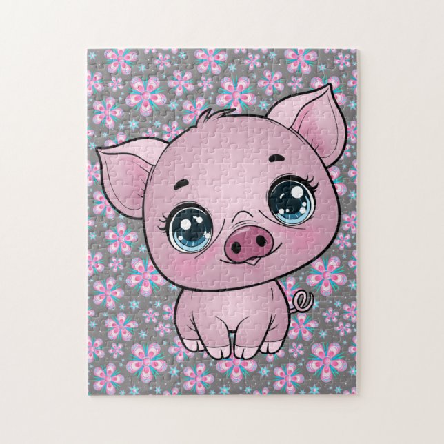 Piggy Piglet Quebra-cabeça para Crianças e qualque (Vertical)
