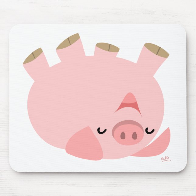 Piggy tendo o mousepad do divertimento (Frente)