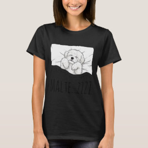 Pijama camisa de dormir maltês piada engraçada de