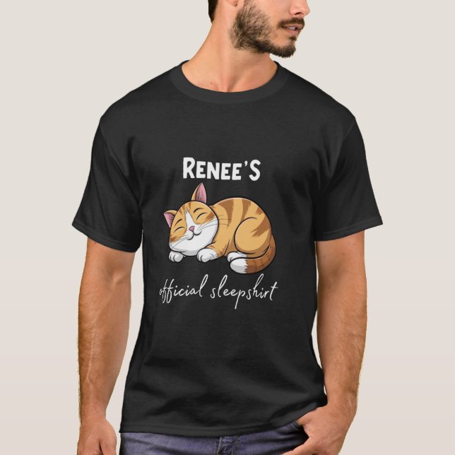 Pijama Camisa de dormir RENEE'S Gato Oficial Roupa (Frente)