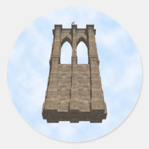 Pilar da Ponte de Brooklyn: Modelo 3D: Adesivo