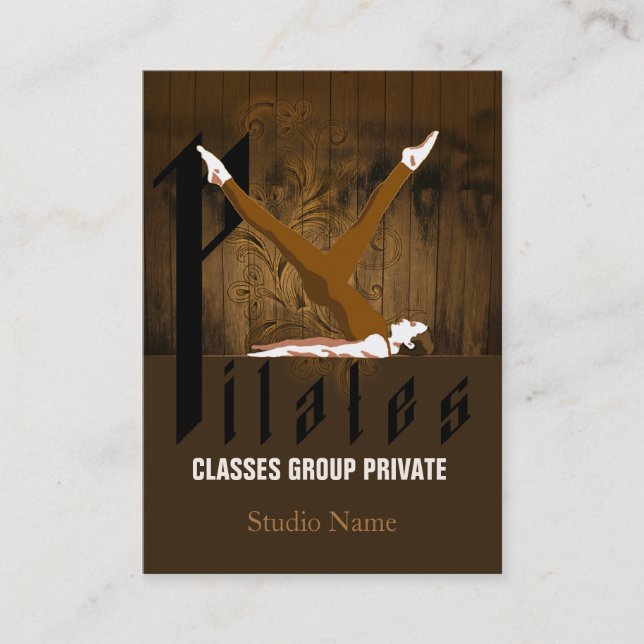 Pilates II - Negócio, cartão da programação (Frente)