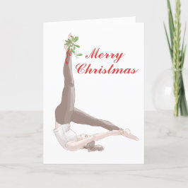 Pilates Mistletoe Cartão de Natal