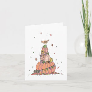 Pilha de Bombas de Outono com Cartão de Frango