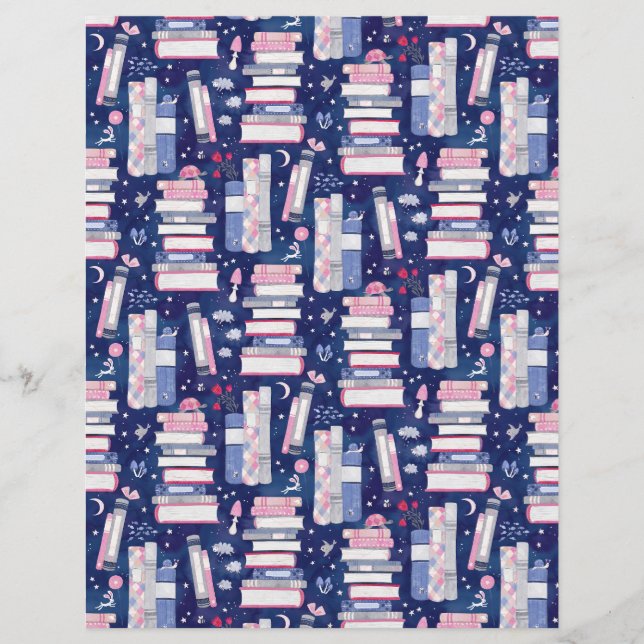 Pilha de conto de fadas de livros Blue Scrapbook P (Frente)