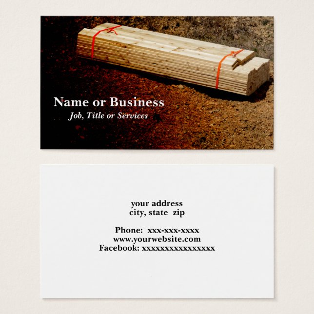 pilha de painéis de madeira (Frente & Verso)